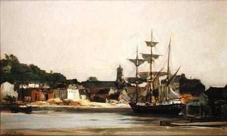 Charles-Francois Daubigny The Harbour at Honfleur Sweden oil painting art